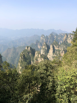 张家界天子山御笔峰自然风光