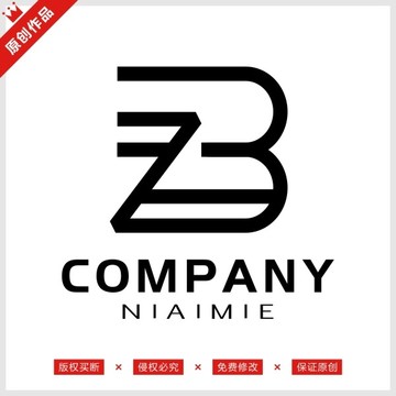 字母ZB标志LOGO