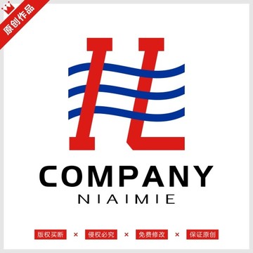 字母LH標志LOGO
