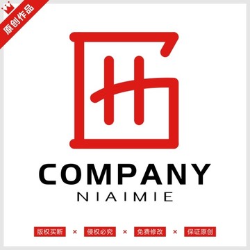 字母GH標(biāo)志LOGO
