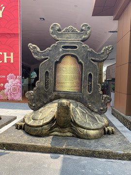 越南越美之主题公园乌龟铜像