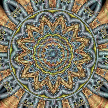 立體分形裝飾圖案