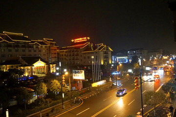 张家界武陵源区城市夜景