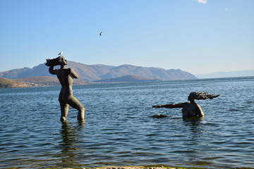 洱海海的女儿云南旅游雕塑