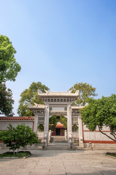 中式牌坊石头建筑