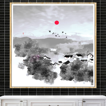 山水掛畫