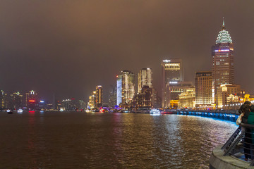 上海外滩夜景风光