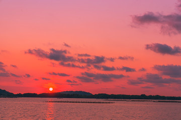 海边日落