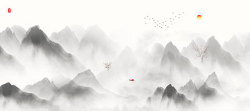 巨幅山水畫