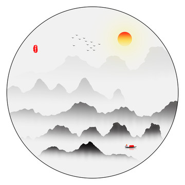 禪意水墨畫