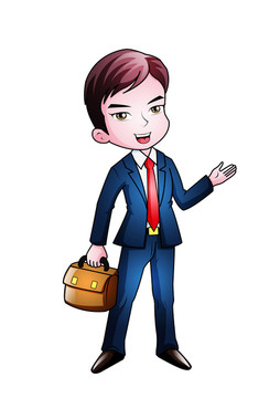 職場帥哥卡通設(shè)計