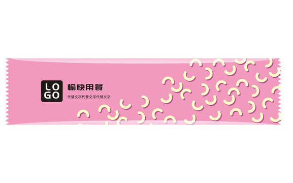 一次性快餐餐具包裝袋意粉美食外