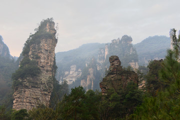 武陵源十里画廊山谷风光