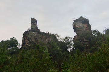 武陵源十里画廊山谷风光