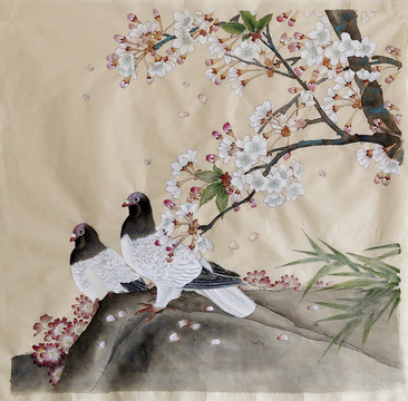 梅花花鳥
