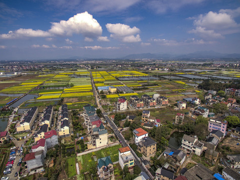 兰溪岩头村民居航拍