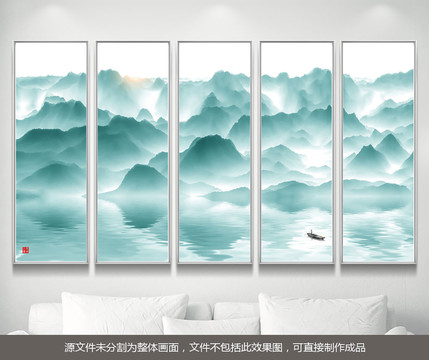 簡約禪意山水畫