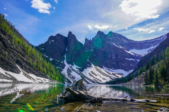 加拿大的湖光山色