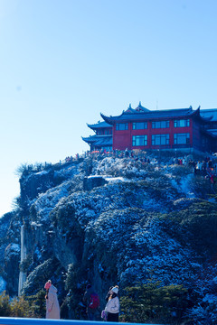 峨眉山雪景