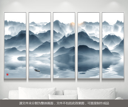 玄關(guān)山水畫
