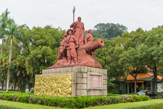 虎门销烟浮雕