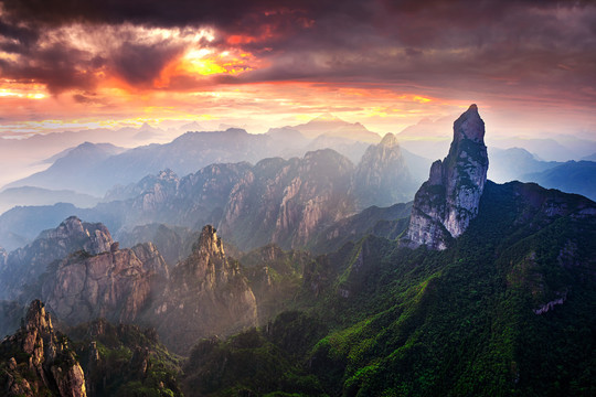 梦幻远山风景