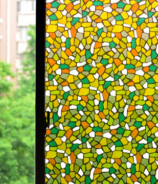 彩色拼花艺术玻璃窗