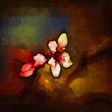 桃花油畫(huà)