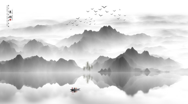 禪境山水畫