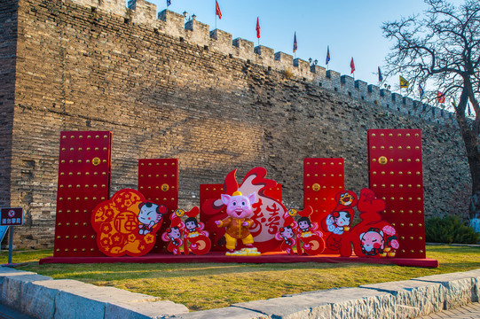 北京明城墙遗址公园梅花文化节