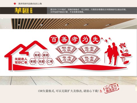 關(guān)愛老人展板