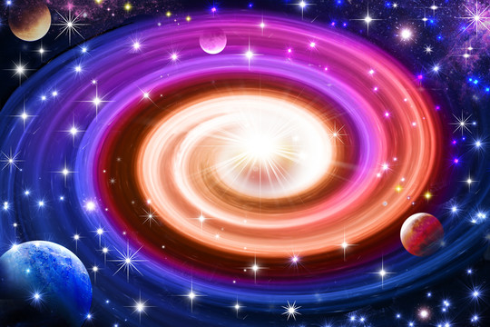 夢幻宇宙星空背景