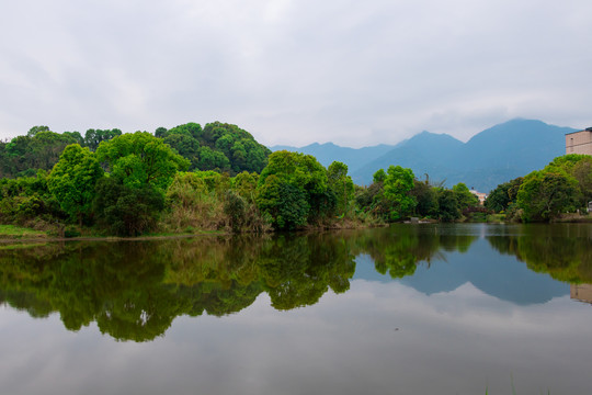 春天湖水景观