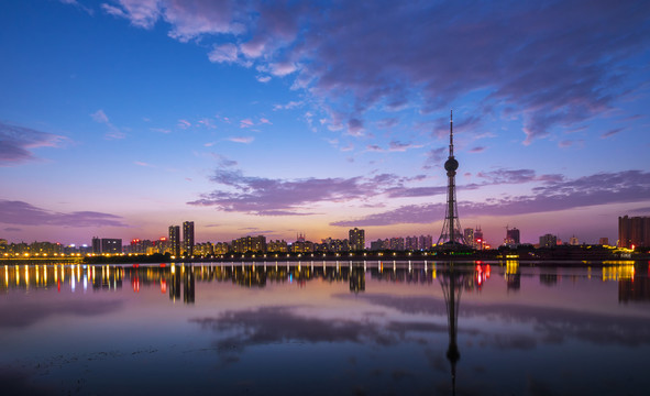 洛河夜景