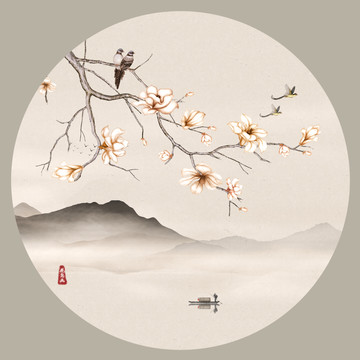 手繪花鳥