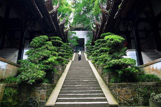 都江堰玉垒山十殿古建筑