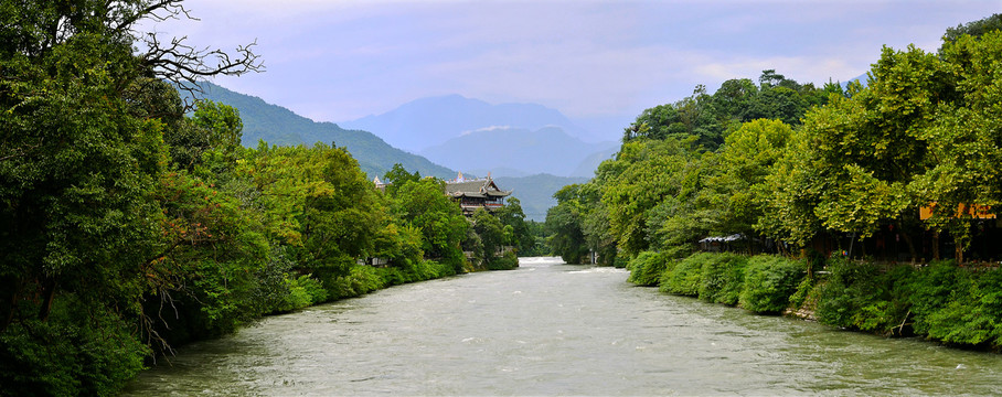 伏龙观全景图