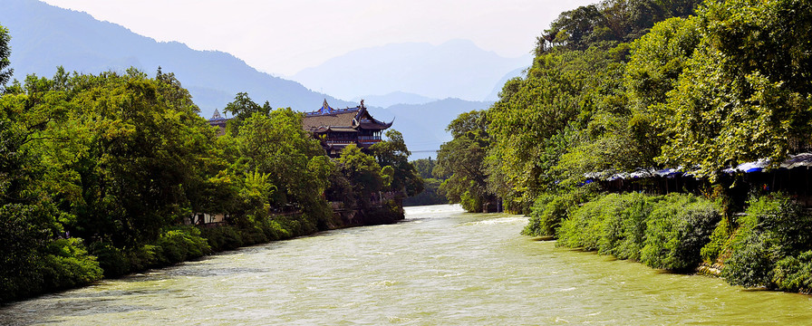 伏龙观全景图