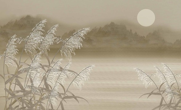 美好意境月夜原創(chuàng)手繪稿