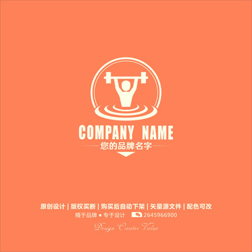 健身房logo設計