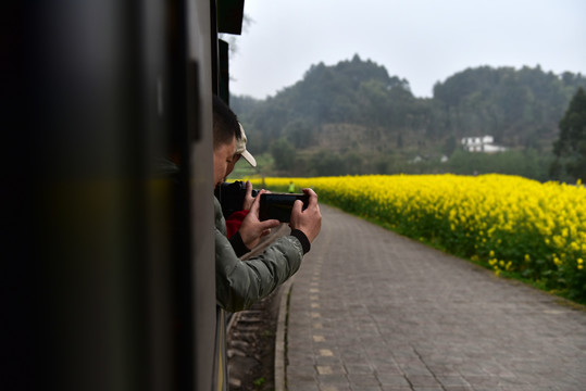 嘉阳小火车旅游摄影