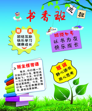 小學生班級班牌文化展板