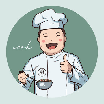 卡通廚師形象