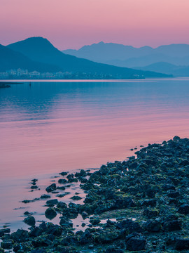 旅顺海滨夕阳