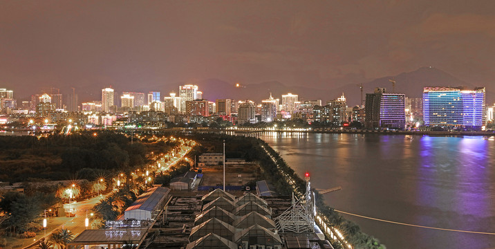 三亚湾夜景