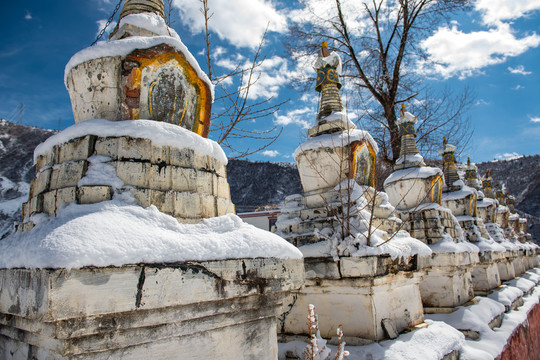 新都桥雪景