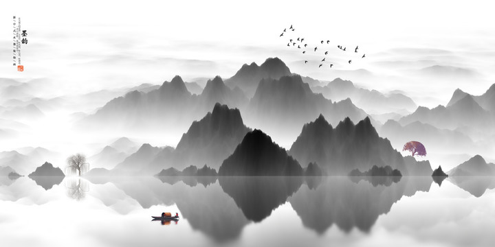 抽象山水畫
