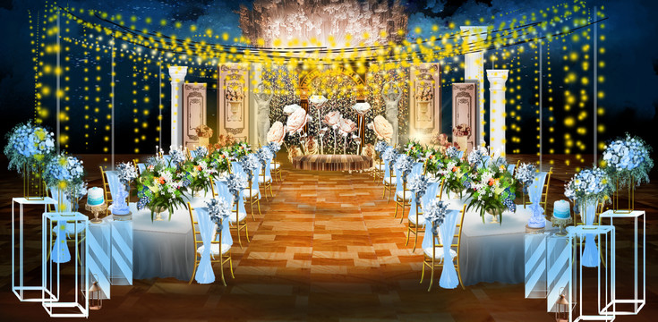 骑士婚礼效果图仪式区