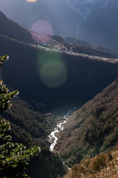 山梁上的村庄