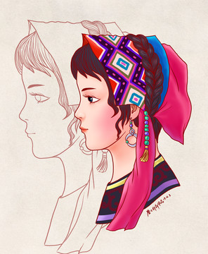 民族風(fēng)插畫